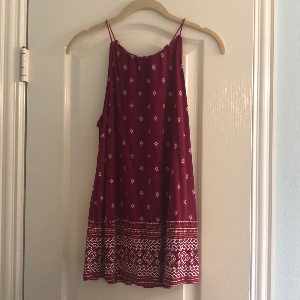 tank top with tassel tie in the back!